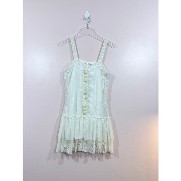 Pretty Angel Mini Dress in White Size Medium - Picture 1 of 7